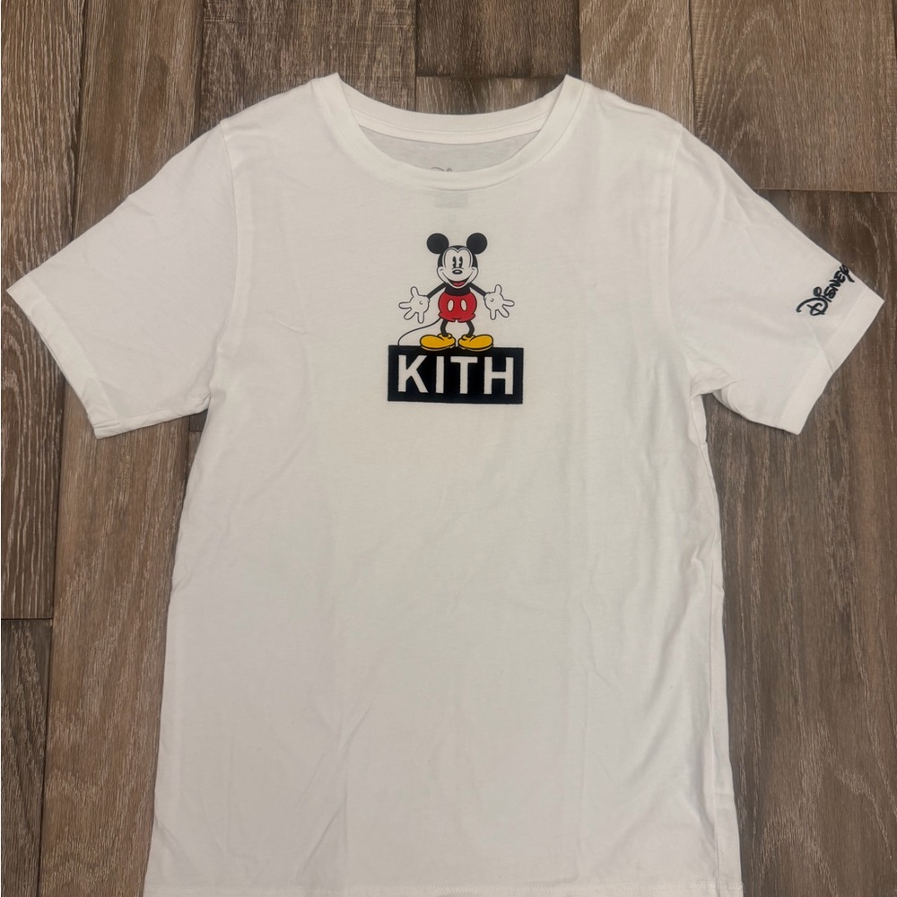Kith Kids White Tee with Mickey Design